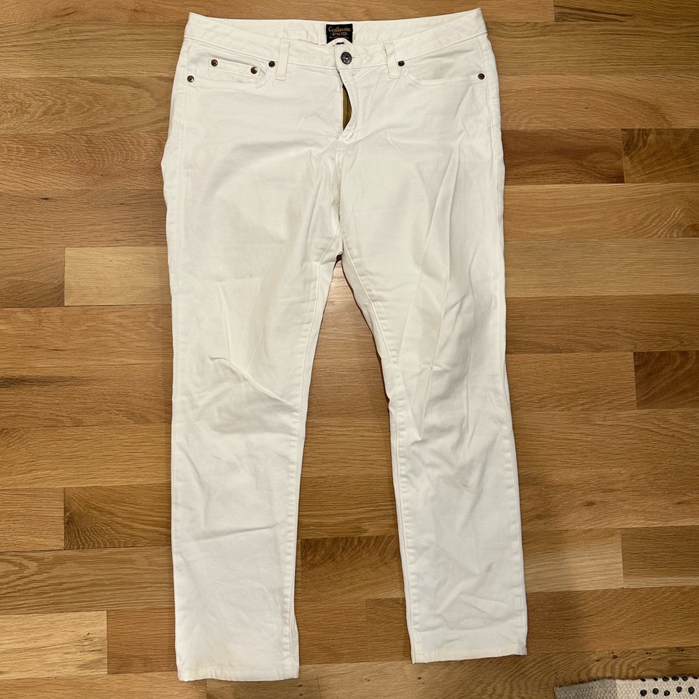 LA-brand Civilianaire straight-leg white jeans in size 30